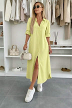 Driftly | Dress Women's Midi Oversized - Cotton