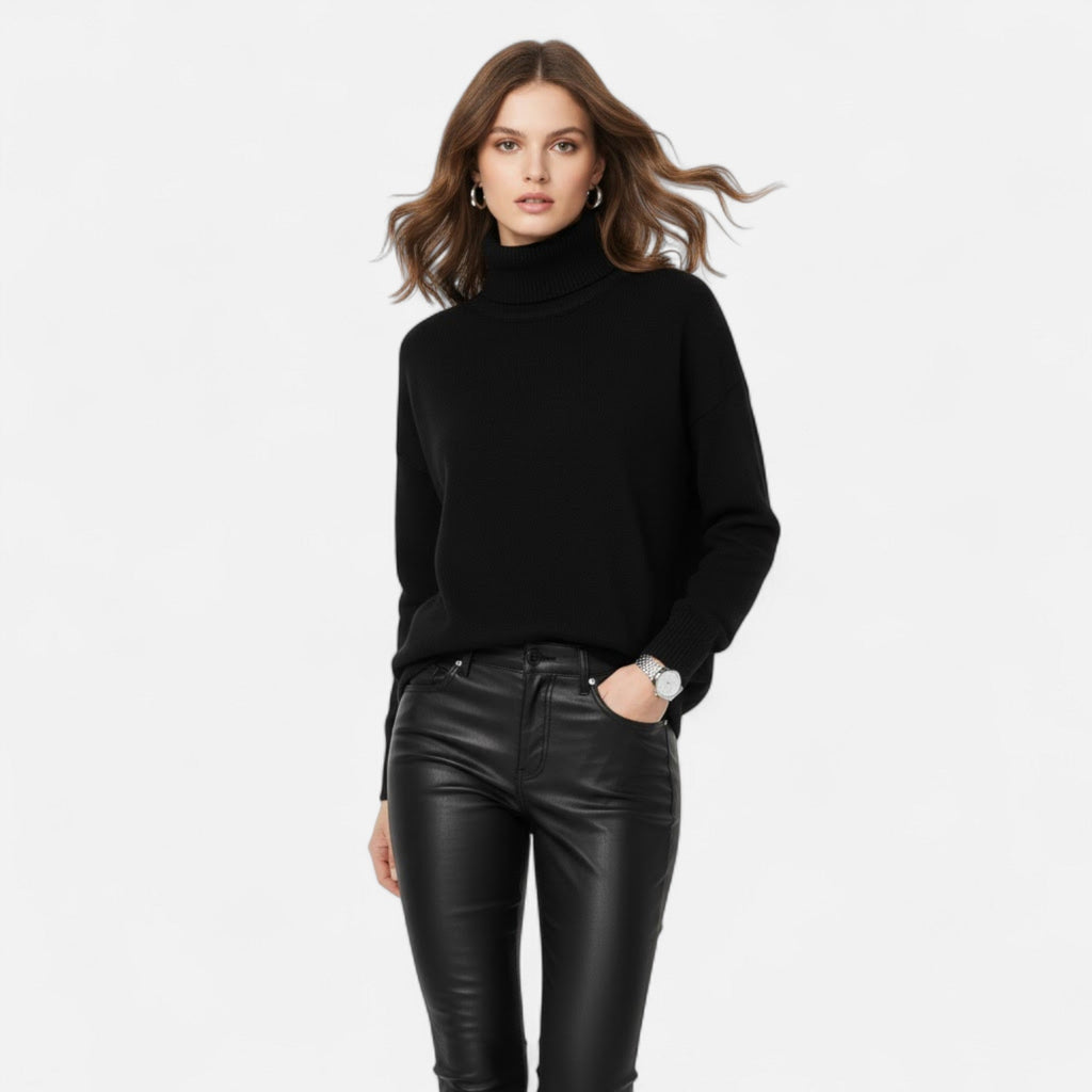 Driftly | Sweater Women's Turtleneck Oversized Thick Knit