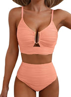 Driftly | Bikini Set Women's High-Waisted Elegant - product photo 17