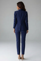Driftly | Blazer Set Women's Double-Breasted Button Office - product photo 4