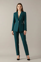 Driftly | Blazer Set Women's One Button Straight Leg - product photo 2