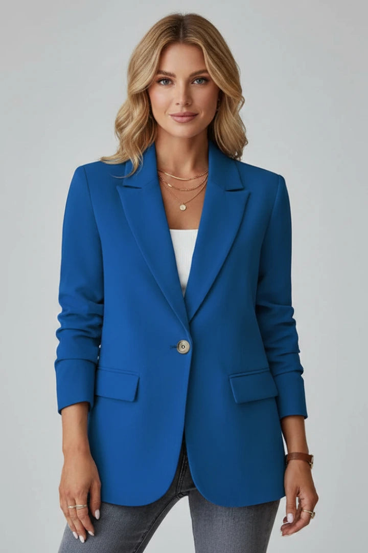 Driftly | Blazer Women's Notched Lapel Single Button - product photo 10