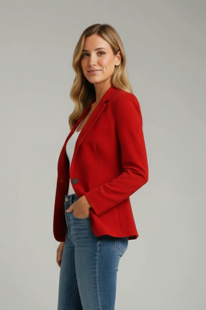 Driftly | Blazer Women's Notched Lapel Single Button - product photo 3
