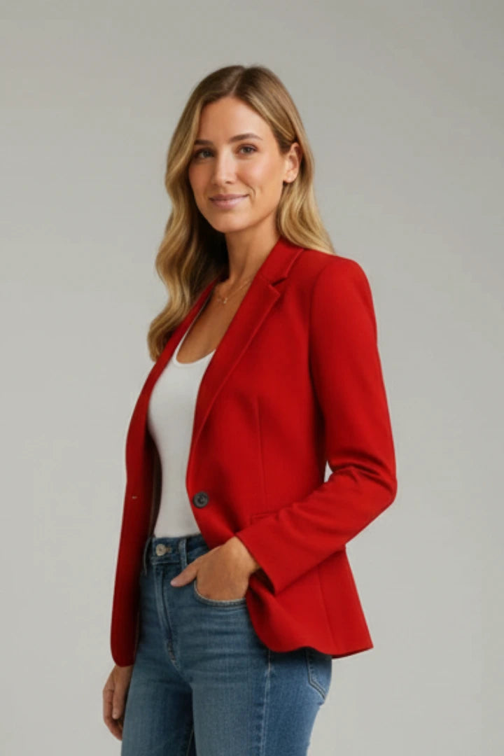 Driftly | Blazer Women's Notched Lapel Single Button - product photo 5