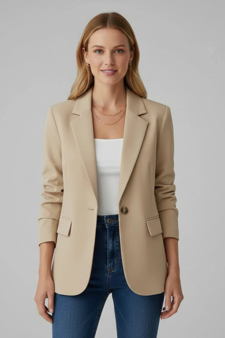 Driftly | Blazer Women's Notched Lapel Single Button - product photo 8