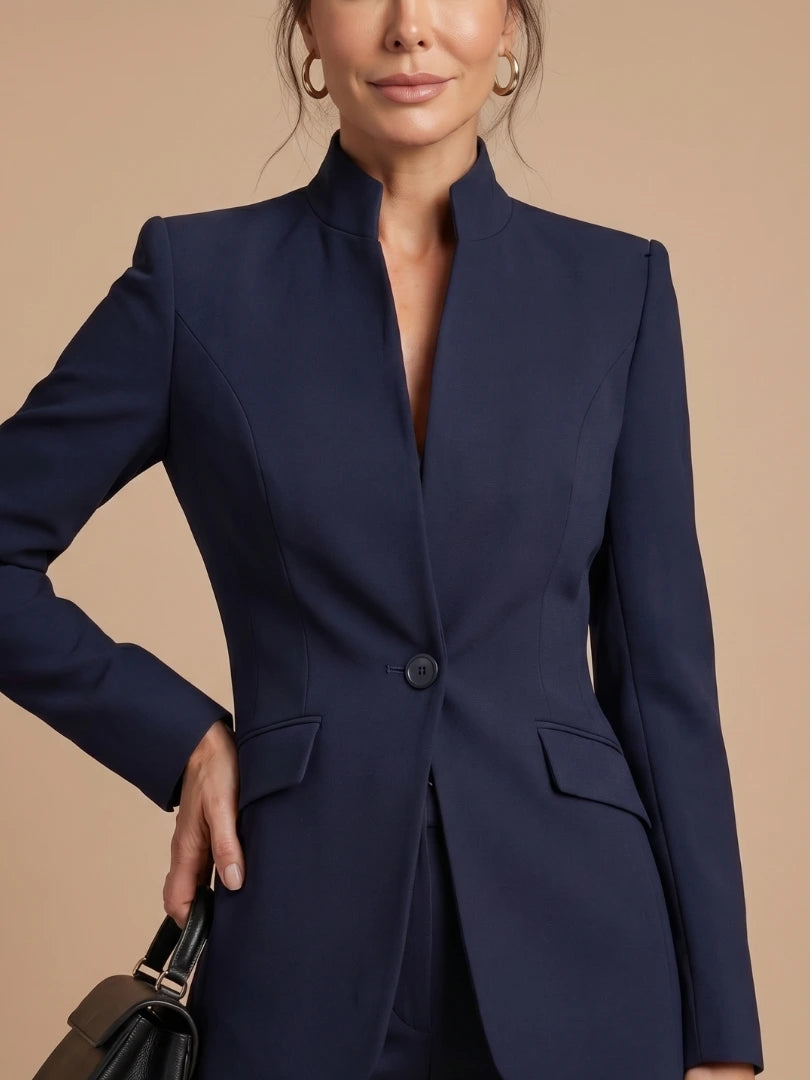 Driftly | Blazer Women's Structured Stand Collar Tailored - product photo 17