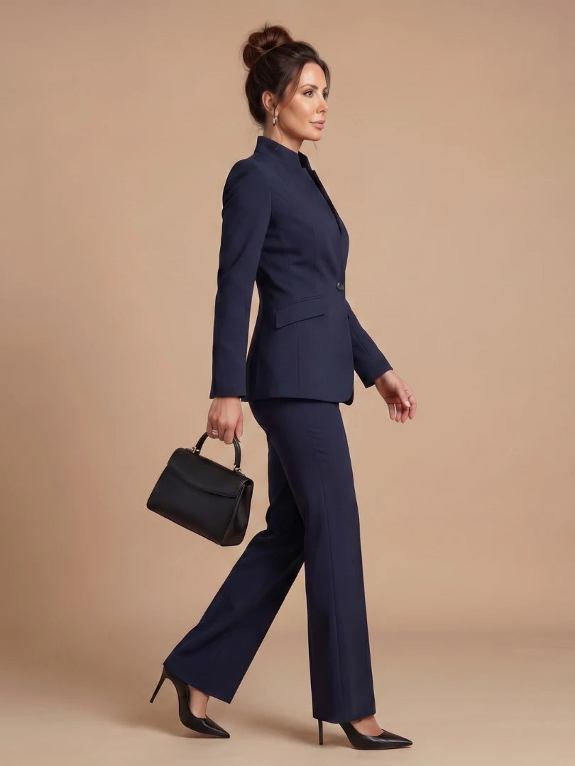 Driftly | Blazer Women's Structured Stand Collar Tailored - product photo 18
