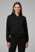 Driftly | Bomber Jacket Women's Baseball Collar Snap Button - product photo 7
