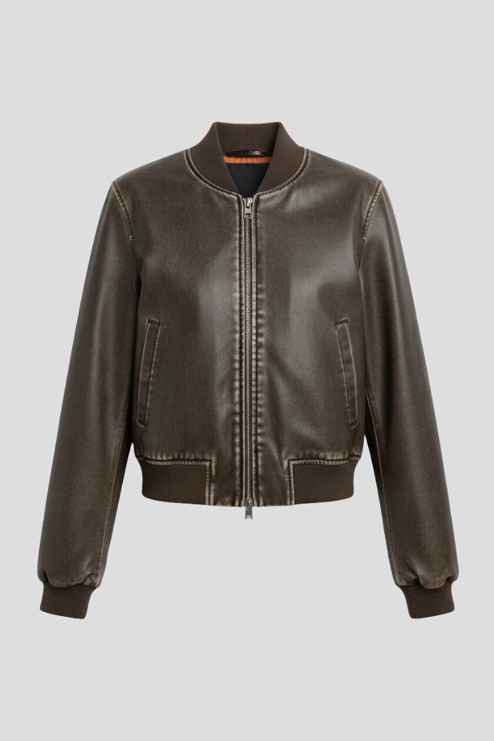 Driftly | Bomber Jacket Women's Collared Woven - product photo 1