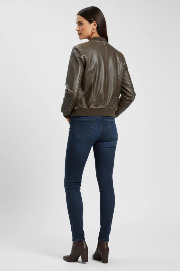 Driftly | Bomber Jacket Women's Collared Woven - product photo 5