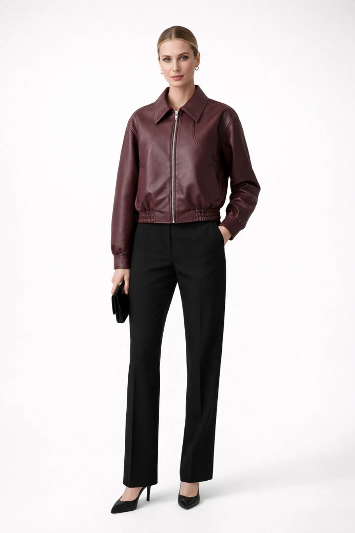 Driftly | Bomber Jacket Women's Zip Closure Elasticated Hem - product photo 2