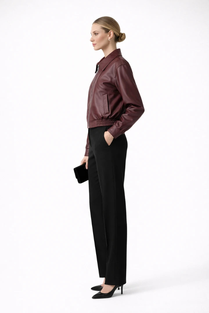 Driftly | Bomber Jacket Women's Zip Closure Elasticated Hem - product photo 3
