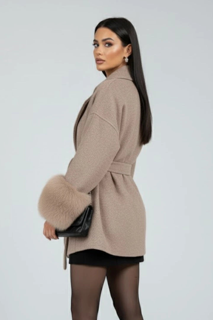 Driftly | Coat Women's Belted Full Length Waist Tie - product photo 5