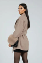 Driftly | Coat Women's Belted Full Length Waist Tie - product photo 5