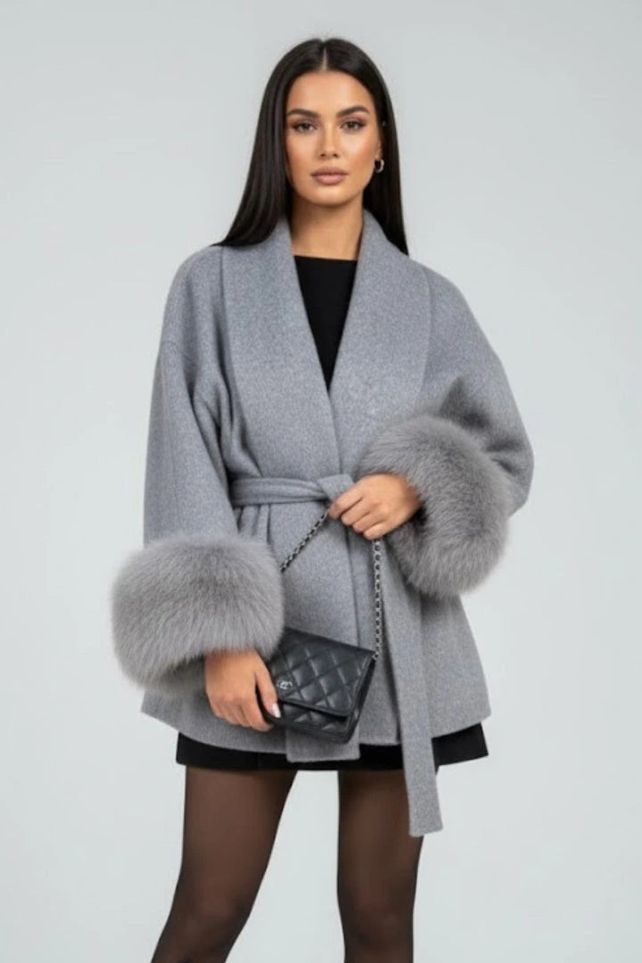 Driftly | Coat Women's Belted Full Length Waist Tie - product photo 6