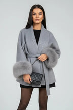 Driftly | Coat Women's Belted Full Length Waist Tie - product photo 6