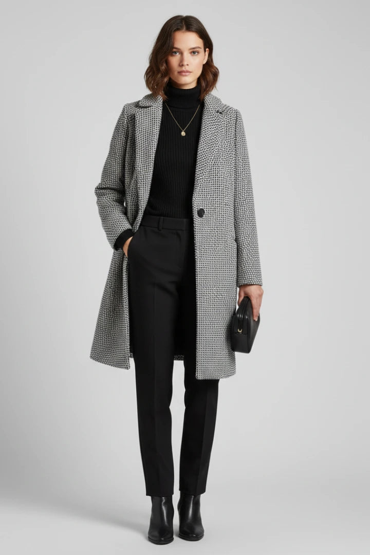 Driftly | Coat Women's Blazer Collar Woven Texture - product photo 2