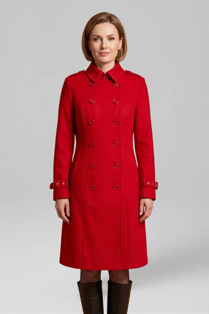 Driftly | Coat Women's Double-Breasted Long Sleeve - product photo 12