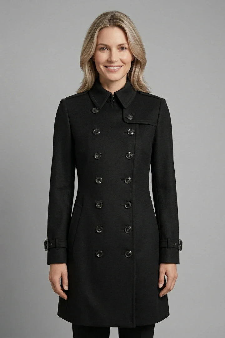 Driftly | Coat Women's Double-Breasted Long Sleeve - product photo 3