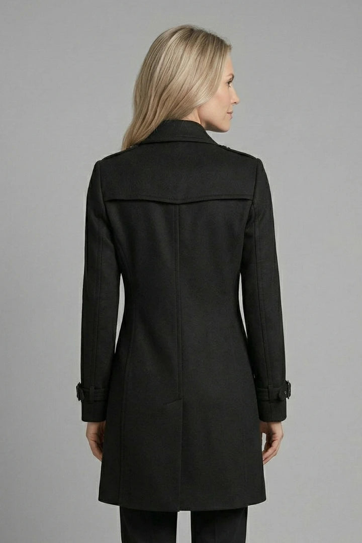 Driftly | Coat Women's Double-Breasted Long Sleeve - product photo 4