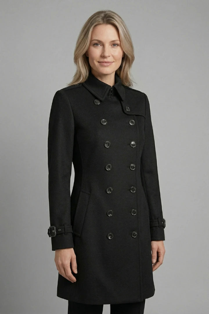 Driftly | Coat Women's Double-Breasted Long Sleeve - product photo 5