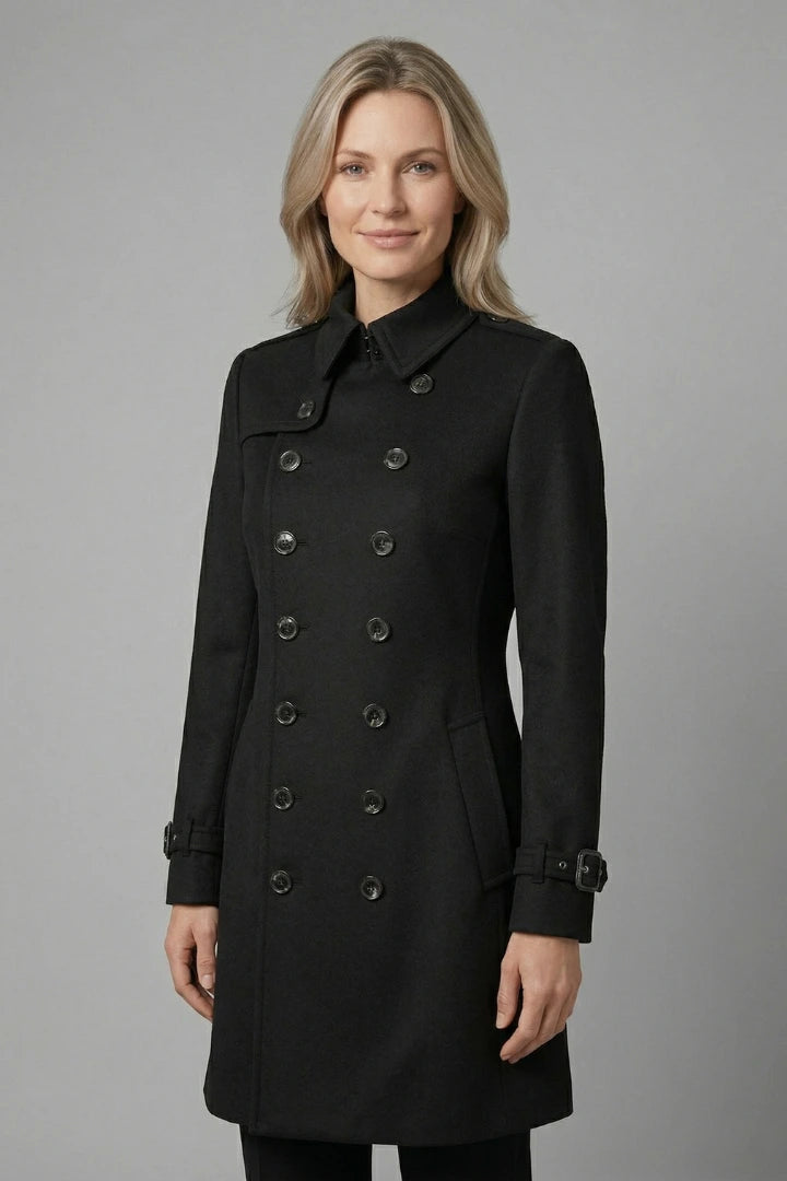 Driftly | Coat Women's Double-Breasted Long Sleeve - product photo 6