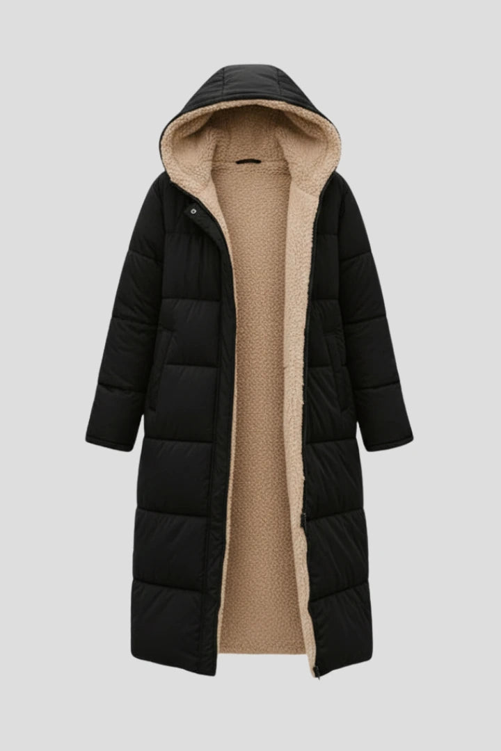 Driftly | Coat Women's Hooded Zip-Up Long - product photo 1