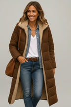 Driftly | Coat Women's Hooded Zip-Up Long - product photo 8