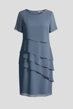 Driftly | Dress Women's Layered Front Short Sleeve - product photo 1