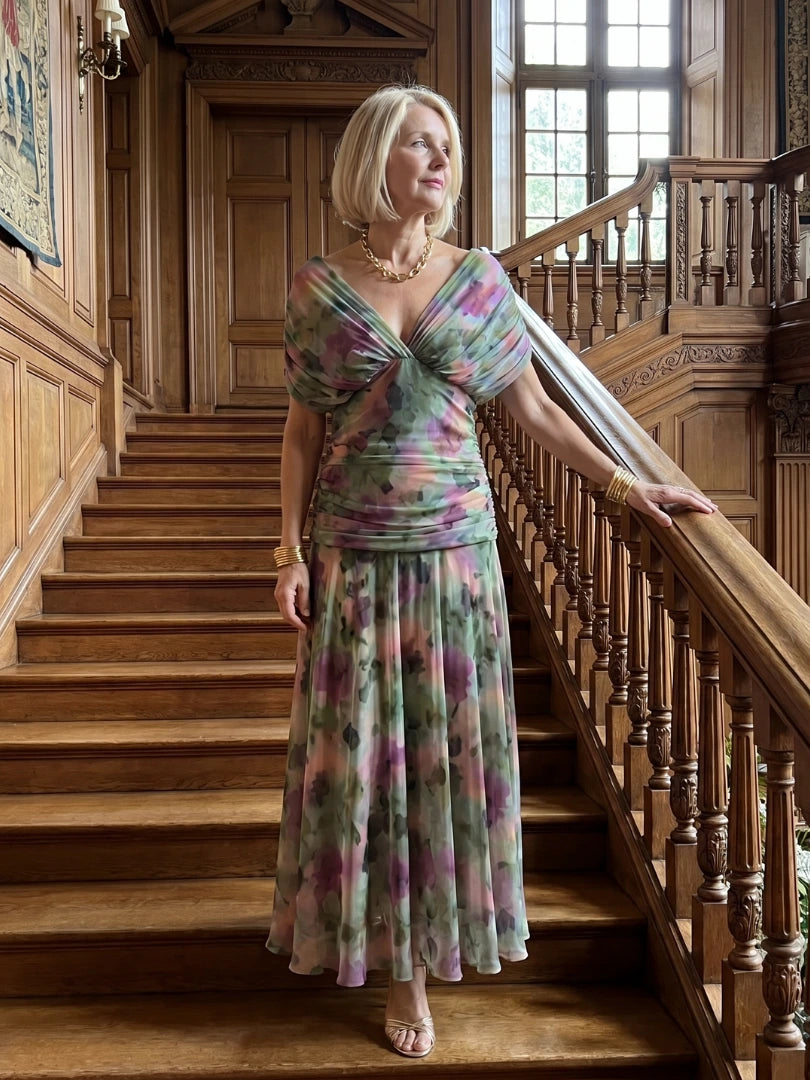 Driftly | Dress Women's Off-Shoulder Draped Midi - product photo 19