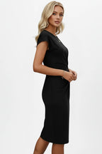 Driftly | Dress Women's Round Neck Ruched Knee-Length - product photo 11