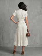 Driftly | Dress Women's Stripe Pleated Midi - product photo 18