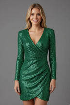 Driftly | Dress Women's V-Neck Long Sleeve - product photo 19