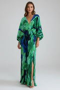 Driftly | Dress Women's V-Neck Pleated Maxi - product photo 1