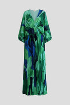 Driftly | Dress Women's V-Neck Pleated Maxi - product photo 2