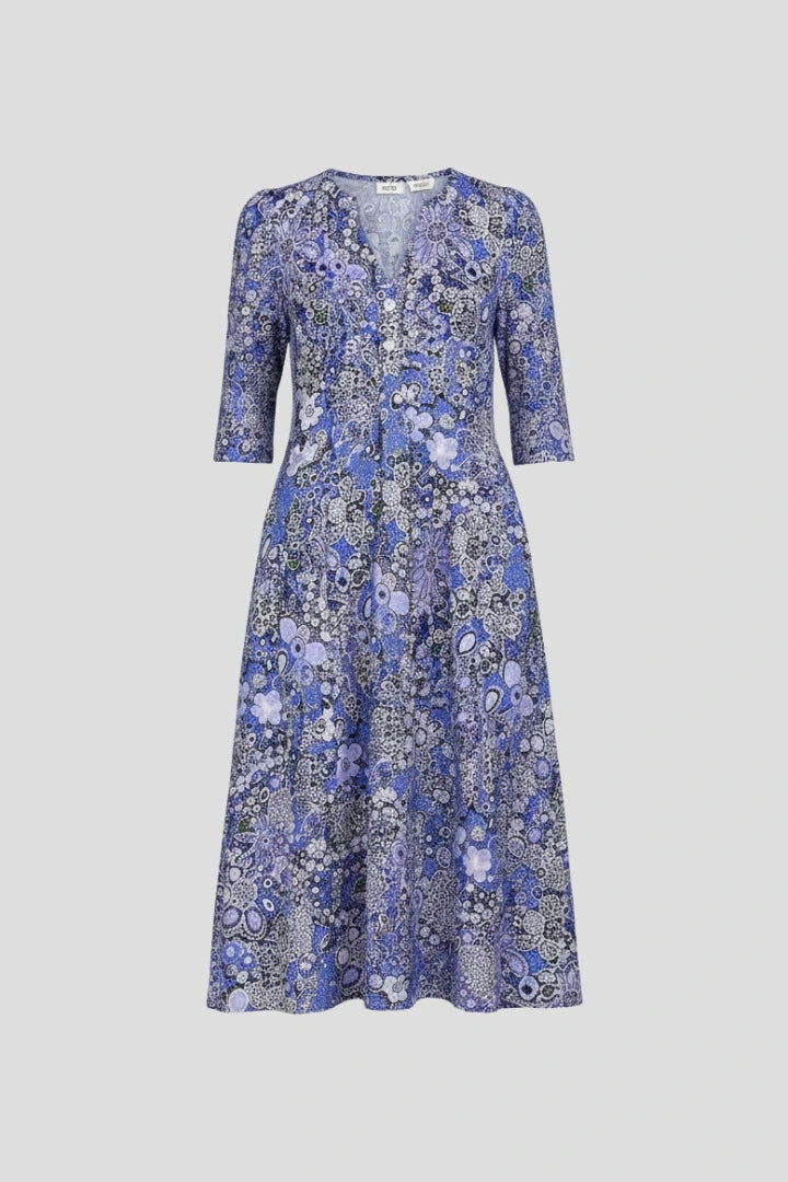 Driftly | Dress Women's V-Neck Three-Quarter Sleeve Midi - product photo 1