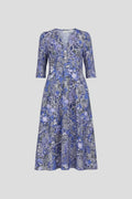 Driftly | Dress Women's V-Neck Three-Quarter Sleeve Midi - product photo 1