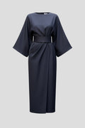 Driftly | Dress Women's Wide Sleeve Belted Midi - product photo 1