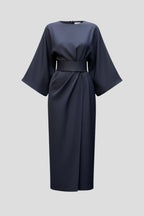 Driftly | Dress Women's Wide Sleeve Belted Midi - product photo 1
