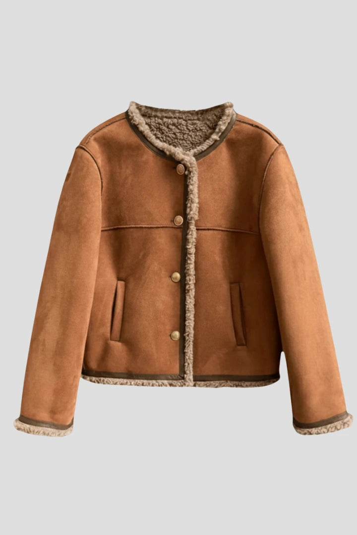 Driftly | Jacket Women's Button Closure Trim Edging - product photo 1