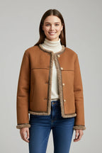 Driftly | Jacket Women's Button Closure Trim Edging - product photo 2