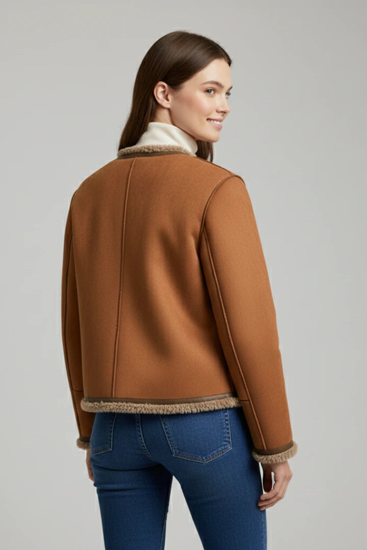 Driftly | Jacket Women's Button Closure Trim Edging - product photo 4