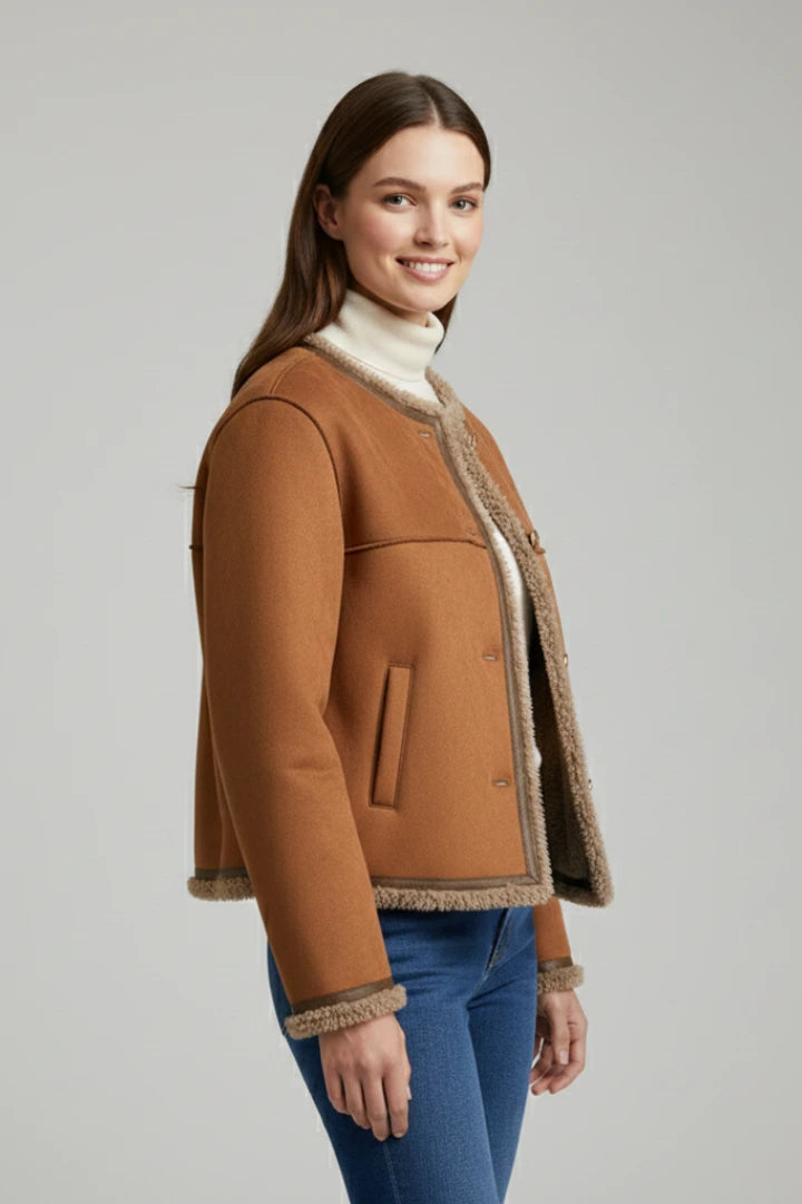 Driftly | Jacket Women's Button Closure Trim Edging - product photo 5