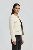 Driftly | Jacket Women's Cropped Button-Front - product photo 3