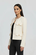 Driftly | Jacket Women's Cropped Button-Front - product photo 5