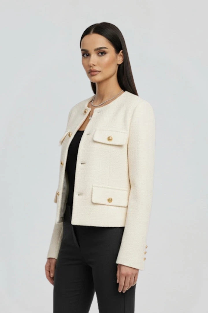 Driftly | Jacket Women's Cropped Button-Front - product photo 5
