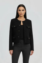 Driftly | Jacket Women's Cropped Button-Front - product photo 6