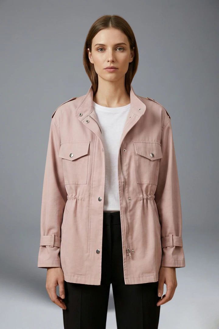 Driftly | Jacket Women's Double Breasted Utility Belt - product photo 5