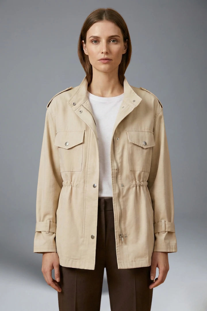 Driftly | Jacket Women's Double Breasted Utility Belt - product photo 6