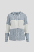 Driftly | Jacket Women's Hooded Zipper Ribbed - product photo 1
